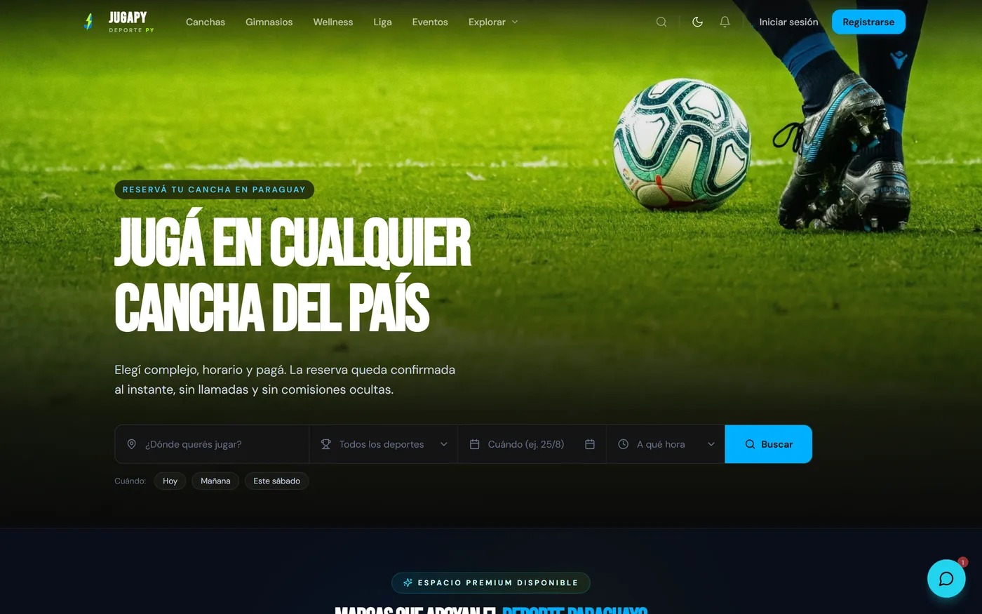 Portada de JugaPY tal como se ve hoy en jugapy.com